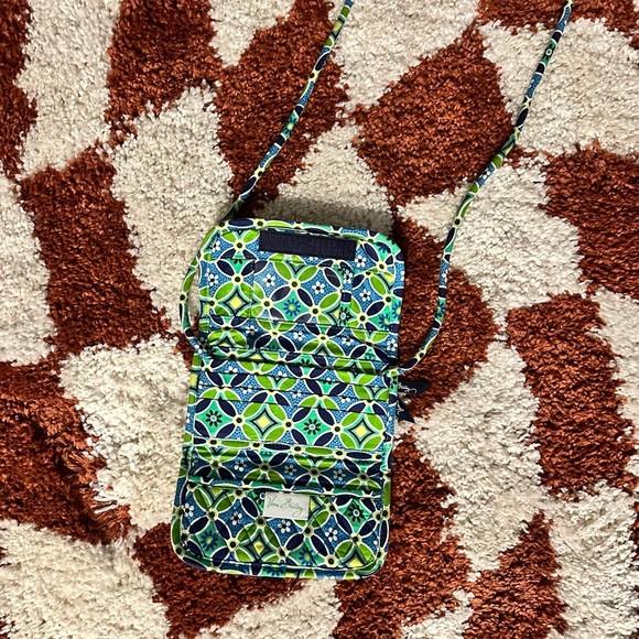 Vera Bradley Teal Textured Crossbody Bag - Picture 3 of 4